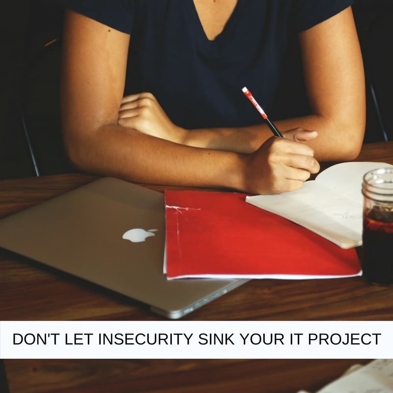 DON'T LET INSECURITY SINK YOUR IT PROJECT